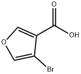 3-Furancarboxylic acid, 4-bromo- Struktur