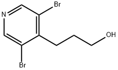 4-Pyridinepropanol, 3,5-dibromo- Struktur