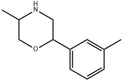 Morpholine, 5-methyl-2-(3-methylphenyl)- Struktur