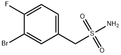 Benzenemethanesulfonamide, 3-bromo-4-fluoro- Struktur