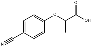 Propanoic acid, 2-(4-cyanophenoxy)- Struktur