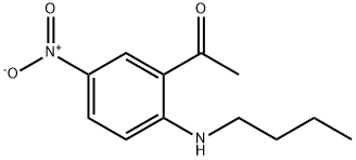 Ethanone, 1-[2-(butylamino)-5-nitrophenyl]- Struktur