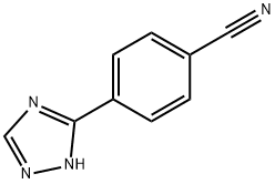 Benzonitrile, 4-(1H-1,2,4-triazol-5-yl)- Struktur