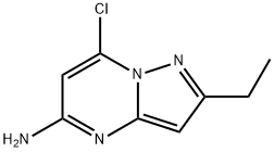 7-chloro-2-ethylpyrazolo[1,5-a]pyrimidin-5-amine Struktur