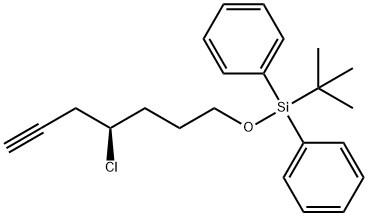 1,1''-[[[(4R)-4-Chloro-6-heptyn-1-yl]oxy](1,1-dimethylethyl)silylene]bis[benzene] Struktur