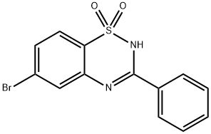 6-Bromo-3-phenyl-4H-1,2,4-benzothiadiazine-1,1-dione Struktur