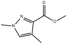 1H-Pyrazole-3-carboxylic acid, 1,4-dimethyl-, methyl ester Struktur