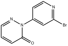 4-[Pyridazin-3(2H)-one]-2-bromopyridine Struktur