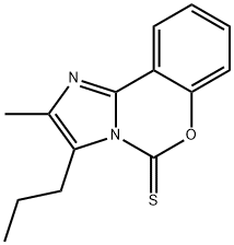 5H-Imidazo[1,2-c][1,3]benzoxazine-5-thione, 2-methyl-3-propyl- Struktur