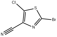 4-Thiazolecarbonitrile, 2-bromo-5-chloro- Struktur