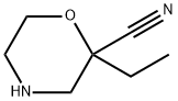 2-Morpholinecarbonitrile, 2-ethyl- Struktur