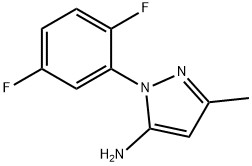 1H-Pyrazol-5-amine, 1-(2,5-difluorophenyl)-3-methyl- Struktur