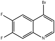 4-Bromo-6,7-difluoro-quinoline Struktur