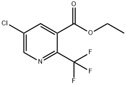 3-Pyridinecarboxylic acid, 5-chloro-2-(trifluoromethyl)-, ethyl ester Struktur