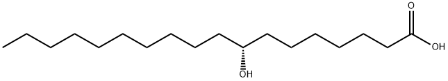 Octadecanoic acid, 8-hydroxy-, (8R)- Struktur