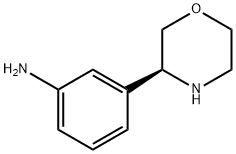 Benzenamine, 3-(3S)-3-morpholinyl- Struktur