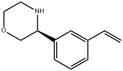 Morpholine, 3-(3-ethenylphenyl)-, (3S)- Struktur