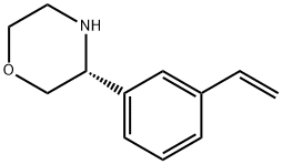 Morpholine, 3-(3-ethenylphenyl)-, (3R)- Struktur