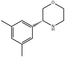 Morpholine, 3-(3,5-dimethylphenyl)-, (3R)- Struktur