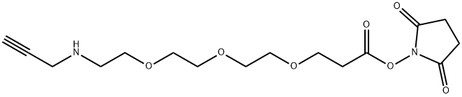 Propargyl-NH-PEG3-C2-NHS ester Struktur