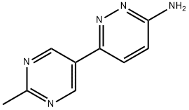 3-Amino-6-(2-methylpyrimidyl-5-yl)pyridazine Struktur