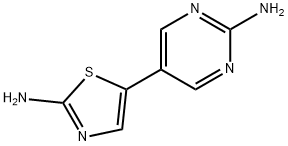 2-Amino-5-(2-aminopyrimidyl-5-yl)thiazole Struktur