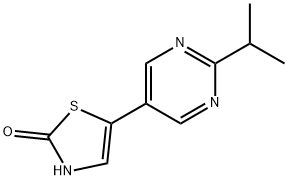 2-Hydroxy-5-(2-iso-propylpyrimidyl-5-yl)thiazole Struktur