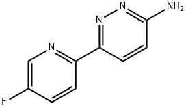 3-Amino-6-(5-fluoropyridyl-2-yl)pyridazine Struktur