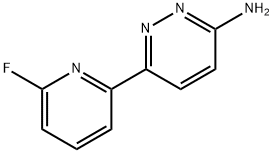 3-Amino-6-(6-fluoropyridyl-2-yl)pyridazine Struktur