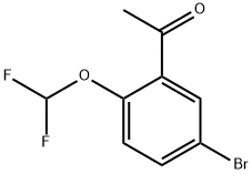 1-[5-bromo-2-(difluoromethoxy)phenyl]ethan-1-one Struktur