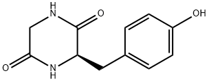 Cyclo(D-tyrosylglycine) Struktur