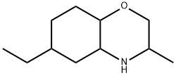 2H-1,4-Benzoxazine, 6-ethyloctahydro-3-methyl- Struktur