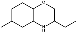 2H-1,4-Benzoxazine, 3-ethyloctahydro-6-methyl- Struktur