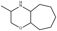 Cyclohept[b]-1,4-oxazine, decahydro-3-methyl- Struktur