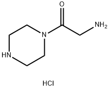 2-amino-1-(piperazin-1-yl)ethan-1-one dihydrochloride Struktur