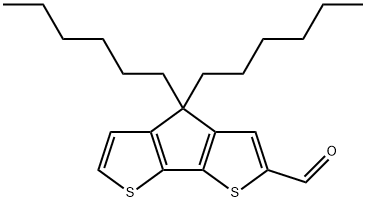 4H-Cyclopenta[2,1-b:3,4-b']dithiophene-2-carboxaldehyde, 4,4-dihexyl- Struktur