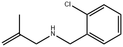 Benzenemethanamine, 2-chloro-N-(2-methyl-2-propen-1-yl)- Struktur