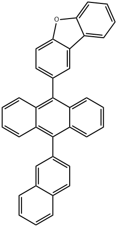 Dibenzofuran, 2-[10-(2-naphthalenyl)-9-anthracenyl]- Struktur