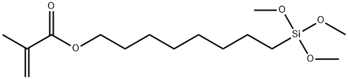 2-Propenoic acid, 2-methyl-, 8-(trimethoxysilyl)octyl ester Struktur