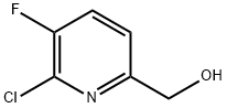 2-Pyridinemethanol, 6-chloro-5-fluoro- Struktur