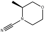 4-Morpholinecarbonitrile, 3-methyl-, (3S)- Struktur