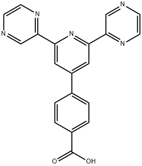 4-(2,6-di(pyrazin-2-yl)pyridin-4-yl)benzoic acid Struktur