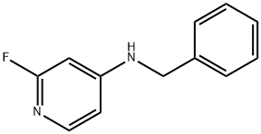 4-Pyridinamine, 2-fluoro-N-(phenylmethyl)- Struktur