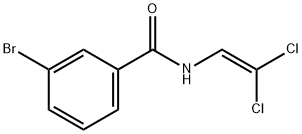 3-bromo-N-(2,2-dichloroethenyl)benzamide Struktur