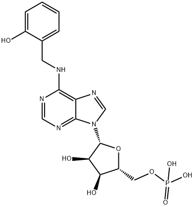 N-[(2-Hydroxyphenyl)methyl]-5'-adenylic acid Struktur