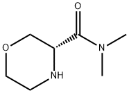 3-Morpholinecarboxamide, N,N-dimethyl-, (3R)- Struktur