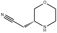 3-Morpholineacetonitrile, (3R)- Struktur