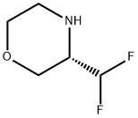 Morpholine, 3-(difluoromethyl)-, (3S)- Struktur