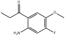 1-(2-Amino-4-fluoro-5-methoxyphenyl)-1-propanone Struktur