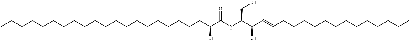 N-(2'-(S)-hydroxybehenoyl)-D-erythro-sphingosine Struktur